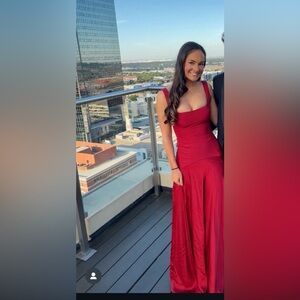 L'Academie Red Evening Gown